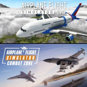 Airplane Flight Simulator : EVO & Airplane Flight Simulator : Combat Zone Bundle cover image