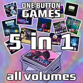 One Button Games 5-in-1 all volumes bundle cover image
