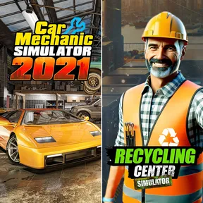 Recycling Center Simulator & Car Mechanic Simulator 2021 cover image